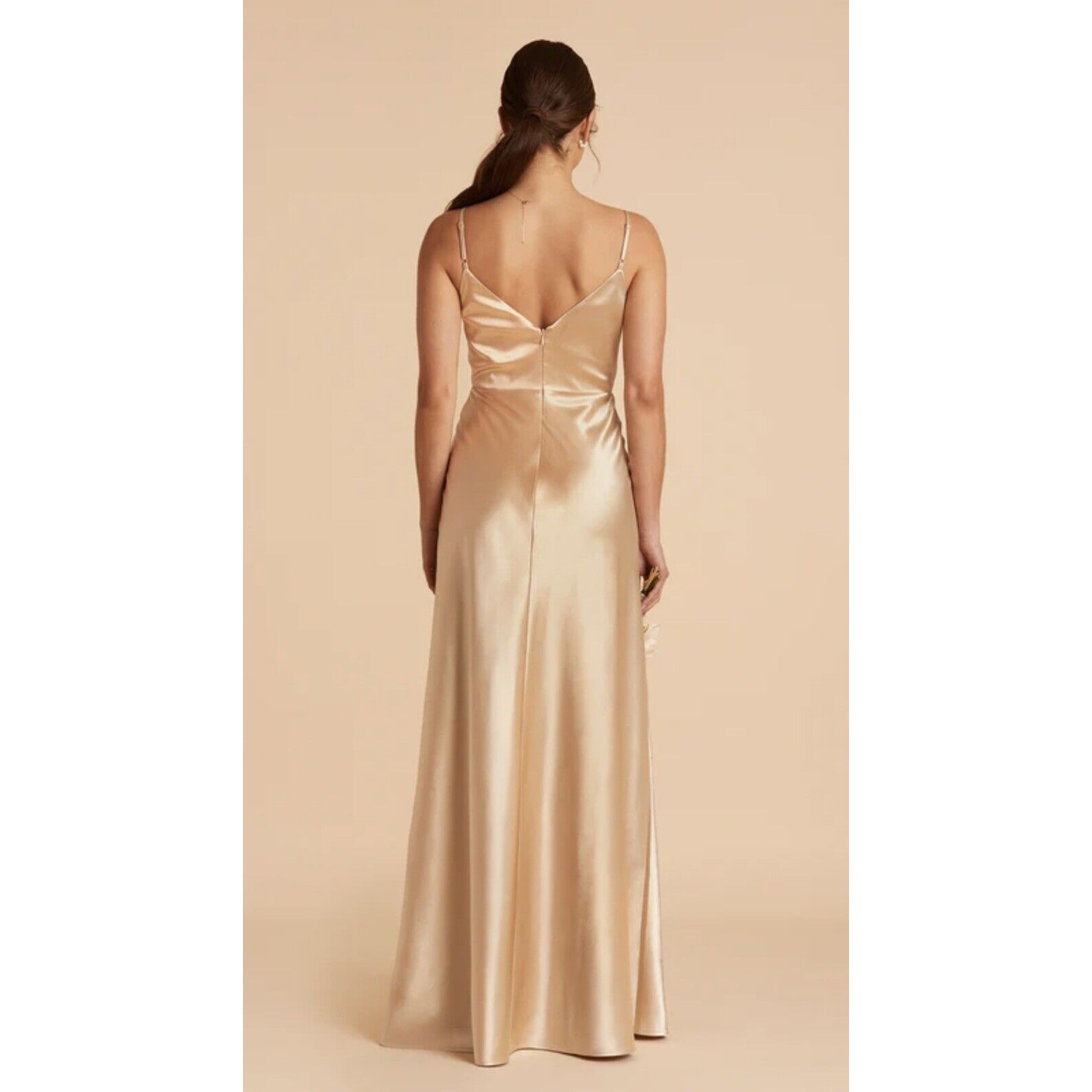 Birdy Grey Jay Women's Gold Satin Evening Gown Prom Bridesmaid's Dress Xl — image 5 of 5